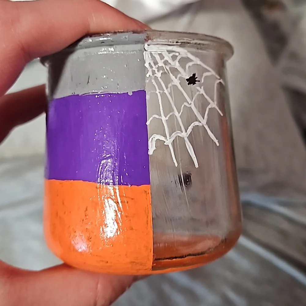 Ghost in an Upcycled Oui Jar - Picture 4 of 7